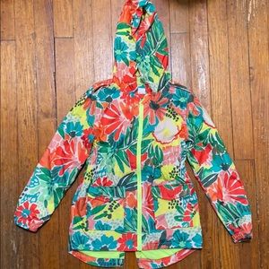 Floral rain jacket